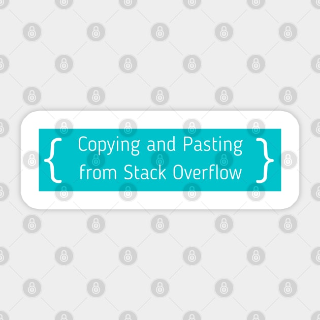 Copying and Pasting from Stack Overflow Sticker by dev-tats